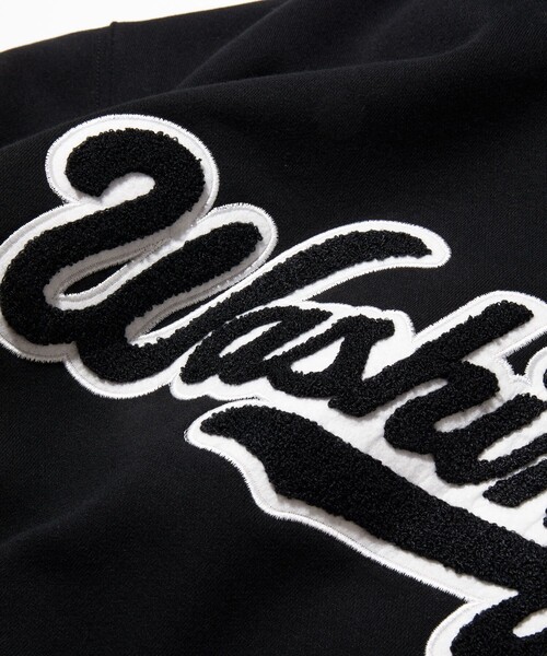 FREAK'S STORE（フリークスストア）の「サガラ刺繍 スウェットパーカー/カレッジロゴ/ビックシルエット（スウェット・メンズ・ライトグレー/ブラック/ネイビー/グレー/モスグリーン・SMALL/MEDIUM/LARGE）」の22枚目の写真