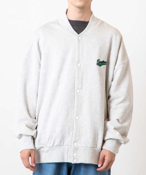 WEGO（ウィゴー）の「WEGO/ヘビーウエイト スタジアムビッグシルエットカーデ（カーディガン/ボレロ・メンズ・ネイビー/オートミール・MEDIUM/LARGE）」の9枚目の写真