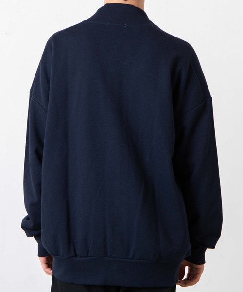 WEGO（ウィゴー）の「WEGO/ヘビーウエイト スタジアムビッグシルエットカーデ（カーディガン/ボレロ・メンズ・ネイビー/オートミール・MEDIUM/LARGE）」の12枚目の写真