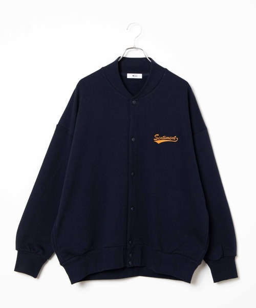 WEGO（ウィゴー）の「WEGO/ヘビーウエイト スタジアムビッグシルエットカーデ（カーディガン/ボレロ・メンズ・ネイビー/オートミール・MEDIUM/LARGE）」の14枚目の写真