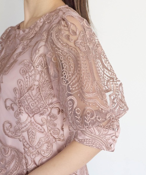 ZOZOTOWN殿堂入り】結婚式 オケージョン バックリボン 刺繍レース