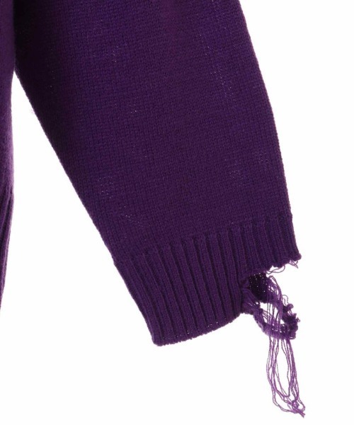 Candy Stripper（キャンディストリッパー）の「HOW'S IT GOING CRASH ニット（ニット/セーター・レディース・ブラック/パープル・2）」の12枚目の写真