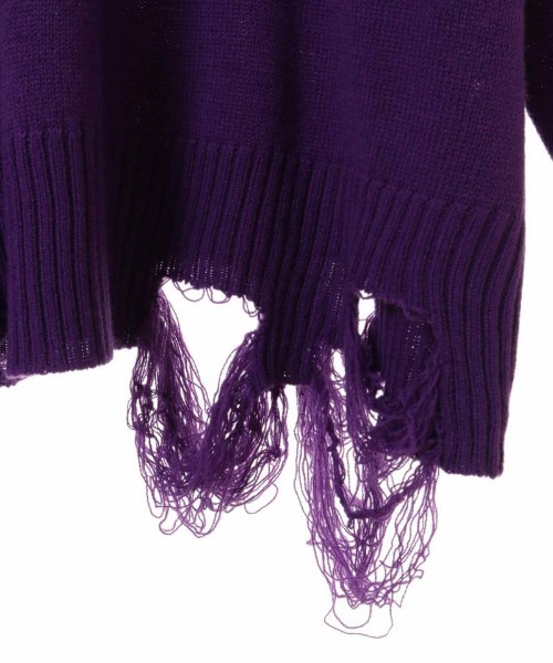 Candy Stripper（キャンディストリッパー）の「HOW'S IT GOING CRASH ニット（ニット/セーター・レディース・ブラック/パープル・2）」の5枚目の写真