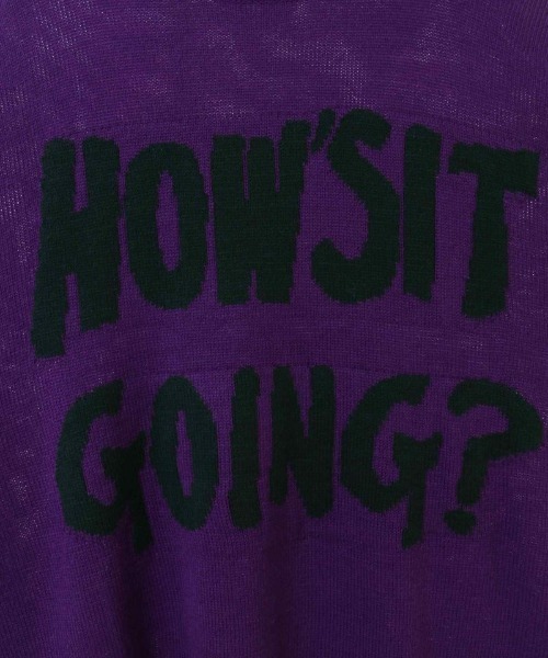 Candy Stripper（キャンディストリッパー）の「HOW'S IT GOING CRASH ニット（ニット/セーター・レディース・ブラック/パープル・2）」の8枚目の写真