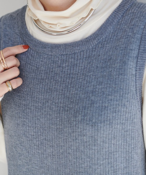 DISCOAT(ディスコート)の「リブ3WAYマーメイドニットワンピース(ワンピース・レディース・ブラック/オレンジ/モカ/グレー・FREE)」の15枚目の写真