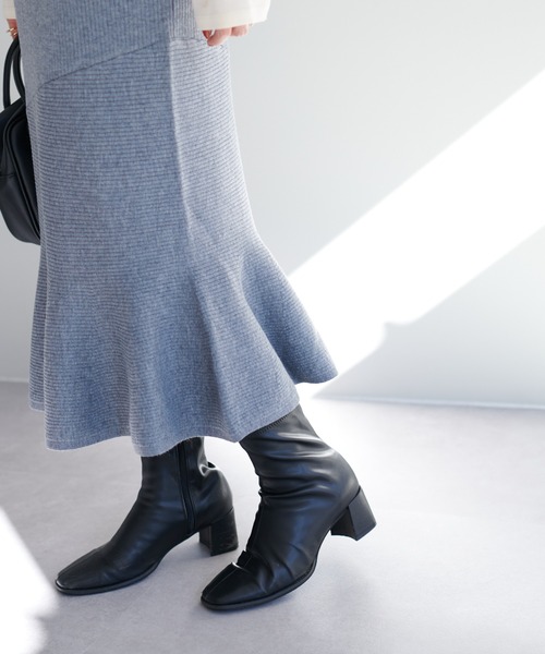 DISCOAT(ディスコート)の「リブ3WAYマーメイドニットワンピース(ワンピース・レディース・ブラック/オレンジ/モカ/グレー・FREE)」の16枚目の写真