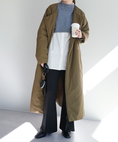 DISCOAT(ディスコート)の「リブ3WAYマーメイドニットワンピース(ワンピース・レディース・ブラック/オレンジ/モカ/グレー・FREE)」の6枚目の写真