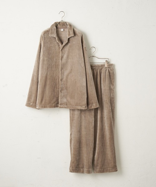 TERRITOIRE(テリトワール)の「MENS ''ふわもこ'' コーデュロイ'' パジャマ 上下セット(ルームウェア/パジャマ・メンズ・チャコールグレー/ベージュ/ネイビー/オフホワイト・MEDIUM/LARGE)」の20枚目の写真