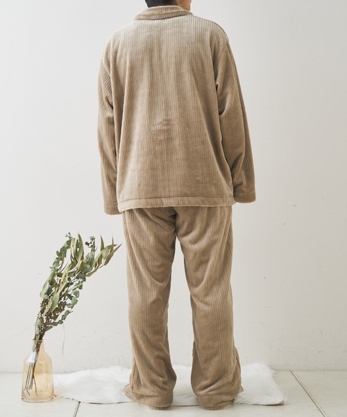 TERRITOIRE(テリトワール)の「MENS ''ふわもこ'' コーデュロイ'' パジャマ 上下セット(ルームウェア/パジャマ・メンズ・チャコールグレー/ベージュ/ネイビー/オフホワイト・MEDIUM/LARGE)」の16枚目の写真