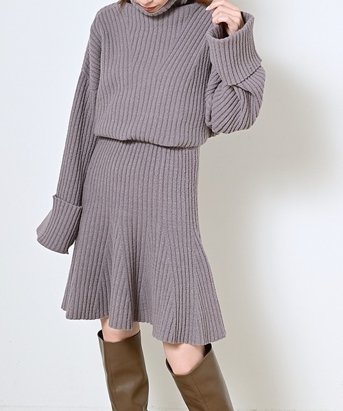 SNIDEL（スナイデル）の「Sustainableニットセットアップ（ワンピース