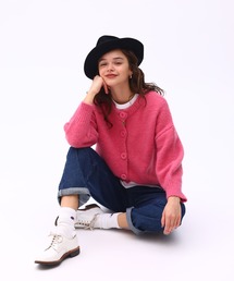 sara&cake | ボタンクルーネックカーディガン(カーディガン/ボレロ)