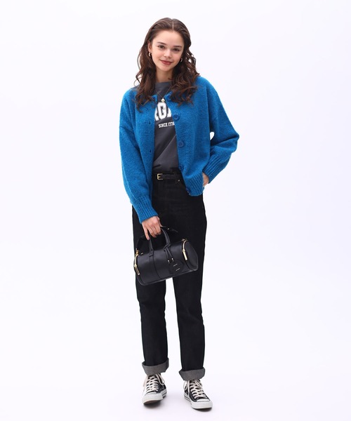 sara&cake（サラアンドケイク）の「ボタンクルーネックカーディガン（カーディガン/ボレロ・レディース・オレンジ/ピンク/パープル/ベージュ/イエロー/グリーン/ピンク系その他/ロイヤルブルー/レッド/ネイビー/ライラック/グレー系その他/シルバー/ネイビー系/ブルー系その他/キャメル/オレンジ系その他/クリーム/レッド系その他/イエロー系その他/ブルー系その他2・FREE）」の22枚目の写真