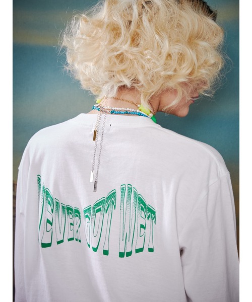 PAMEO POSE(パメオポーズ)の「Poseidon Long-T(Tシャツ/カットソー・レディース・ホワイト/ブラック/グリーン・FREE)」の8枚目の写真