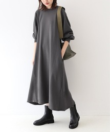 SLOBE IENA | ソフト起毛裏毛ロングワンピース【洗濯機使用可能】◆(ワンピース)
