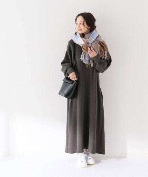 SLOBE IENA（スローブイエナ）の「ソフト起毛裏毛ロングワンピース