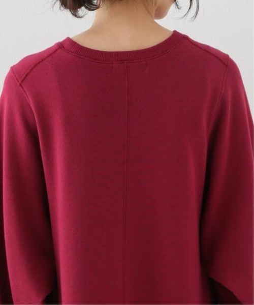 SLOBE IENA（スローブイエナ）の「ソフト起毛裏毛ロングワンピース【洗濯機使用可能】◆（ワンピース・レディース・チャコールグレー/ベージュ/レッド・FREE）」の20枚目の写真