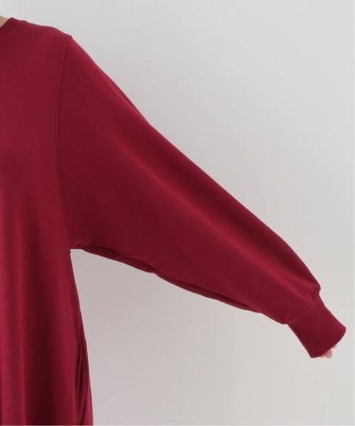 SLOBE IENA（スローブイエナ）の「ソフト起毛裏毛ロングワンピース【洗濯機使用可能】◆（ワンピース・レディース・チャコールグレー/ベージュ/レッド・FREE）」の17枚目の写真