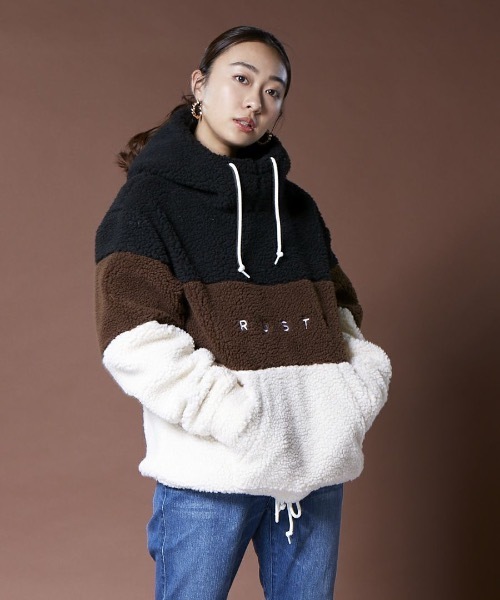 RUSTY(ラスティ)_レディース_ジップパーカー【ブラック(BLK)】_955030 楽天市場】ラスティ RUSTY スウェットパーカー レディース 釣り