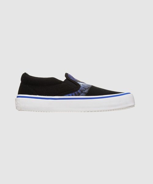 MARCELO BURLON（マルセロ・バーロン）の「WINGS VULCANIZED SLIPON（スリッポン・メンズ・ブラック×ブルー・41/40/42）」の3枚目の写真