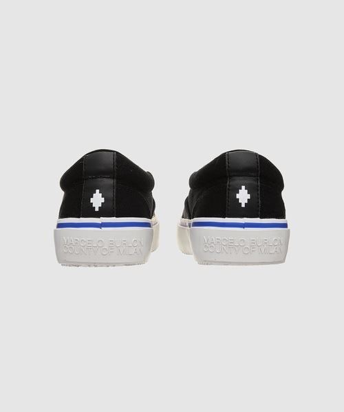 MARCELO BURLON（マルセロ・バーロン）の「WINGS VULCANIZED SLIPON（スリッポン・メンズ・ブラック×ブルー・41/40/42）」の5枚目の写真