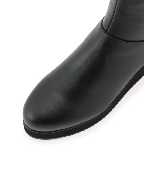 ROPE' PICNIC（ロペピクニック）の「【軽量】プラットフォームブーツ（ブーツ・レディース・ブラック/ダークブラウン・S/M/L）」の5枚目の写真
