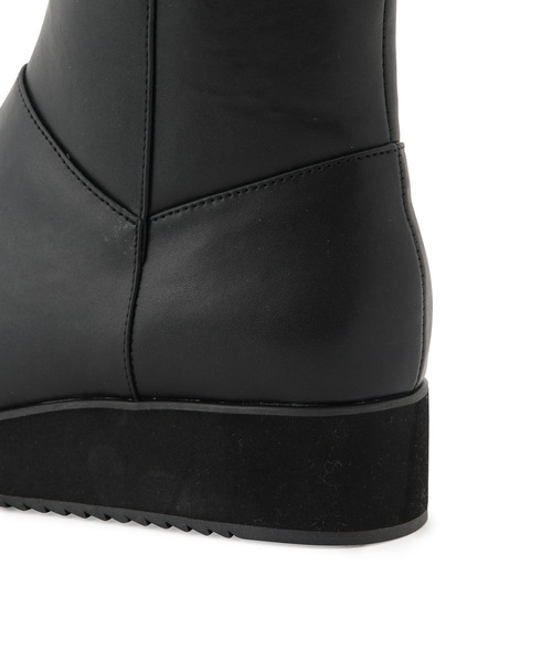 ROPE' PICNIC（ロペピクニック）の「【軽量】プラットフォームブーツ（ブーツ・レディース・ブラック/ダークブラウン・S/M/L）」の6枚目の写真