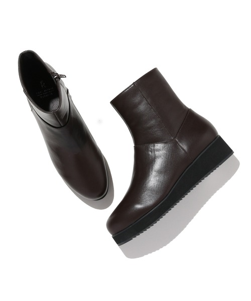 ROPE' PICNIC（ロペピクニック）の「【軽量】プラットフォームブーツ（ブーツ・レディース・ブラック/ダークブラウン・S/M/L）」の11枚目の写真