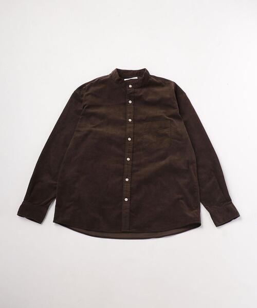UNITED ARROWS LTD. OUTLET(ユナイテッドアローズアウトレット)の「<A DAY IN THE LIFE>コーデュロイ バンドカラーシャツ(シャツ/ブラウス・メンズ・ダークブラウン/オフホワイト/ナチュラル・S/M/L)」の2枚目の写真