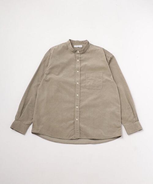 UNITED ARROWS LTD. OUTLET(ユナイテッドアローズアウトレット)の「<A DAY IN THE LIFE>コーデュロイ バンドカラーシャツ(シャツ/ブラウス・メンズ・ダークブラウン/オフホワイト/ナチュラル・S/M/L)」の3枚目の写真