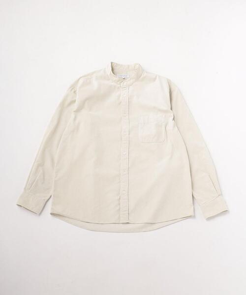UNITED ARROWS LTD. OUTLET(ユナイテッドアローズアウトレット)の「<A DAY IN THE LIFE>コーデュロイ バンドカラーシャツ(シャツ/ブラウス・メンズ・ダークブラウン/オフホワイト/ナチュラル・S/M/L)」の1枚目の写真
