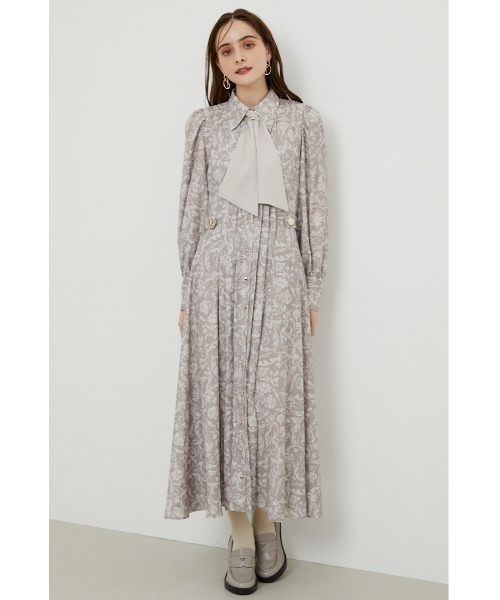 rienda（リエンダ）の「アラベスクボウタイシャツワンピース（シャツワンピース・レディース・ブラック系その他/ベージュ系その他/ピンク系その他・SMALL/MEDIUM）」の9枚目の写真