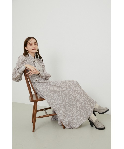 rienda（リエンダ）の「アラベスクボウタイシャツワンピース（シャツワンピース・レディース・ブラック系その他/ベージュ系その他/ピンク系その他・SMALL/MEDIUM）」の8枚目の写真