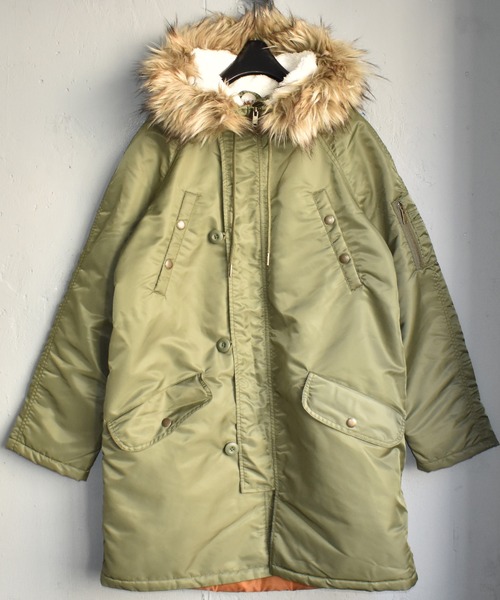 American Eagle(アメリカンイーグル)の「【ヴィンテージ古着】AMERICAN EAGLE N-3B ミリタリージャケット(ミリタリージャケット・メンズ・グリーン・LARGE)」の1枚目の写真