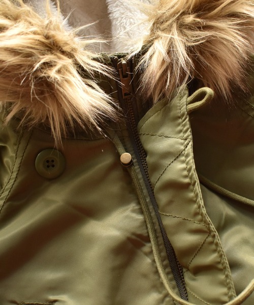 American Eagle(アメリカンイーグル)の「【ヴィンテージ古着】AMERICAN EAGLE N-3B ミリタリージャケット(ミリタリージャケット・メンズ・グリーン・LARGE)」の5枚目の写真