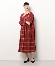 Samansa Mos2 | スキッパーチェックワンピース(ワンピース)