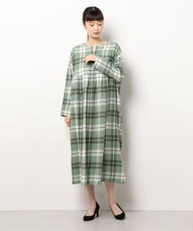 Samansa Mos2 | スキッパーチェックワンピース(ワンピース)