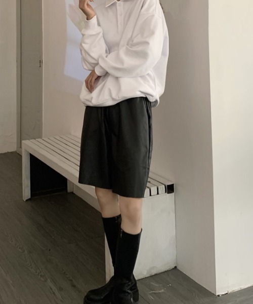 MANGROVE(マングローブ)の「フェイクレザーハーフパンツ(その他パンツ・レディース・ブラック/カーキ・MEDIUM/LARGE)」の16枚目の写真