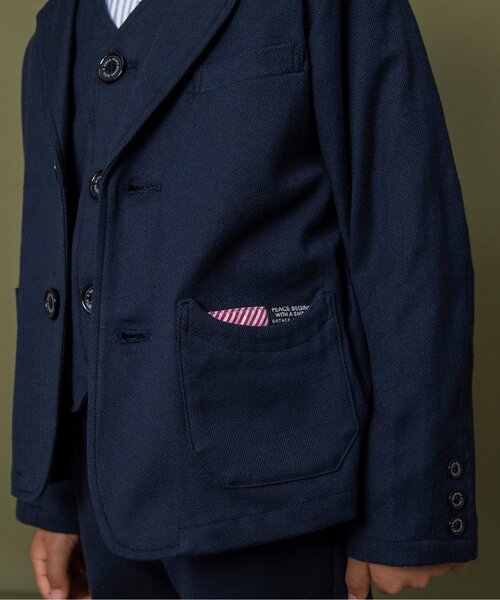 BREEZE（ブリーズ）の「/フォーマルジャケット（スーツジャケット・キッズ・ベージュ/ネイビー・90/100/110/120/130）」の16枚目の写真