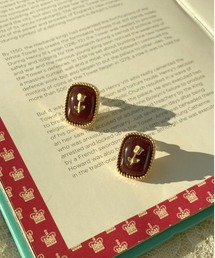 【apres jour×ARIAZ】フラワーオーバルピアス