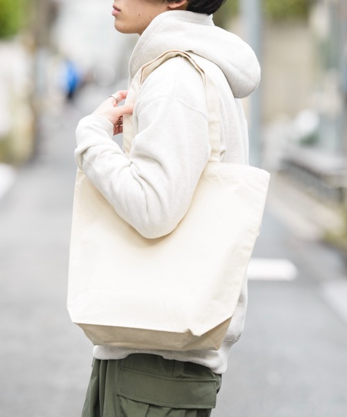 SETUP7(セットアップセブン)の「【SETUP7】キャンバストートバッグ(ML) TR-0700 底マチあり・A4サイズ収納可能・サブバッグ・エコバッグ TRW(トートバッグ・レディース・ブラック/ベージュ/ネイビー/グレー/カーキ/サックスブルー/ピンク/ブルー/グリーン/ワインレッド/ナチュラル・FREE)」の18枚目の写真