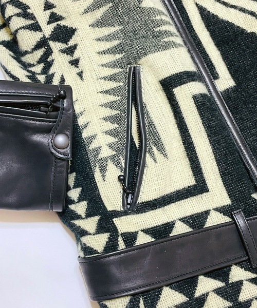 GARA（ガラ）の「GARAxBLACKMEANS:BLANKIE LEATHER JACKET（ライダース