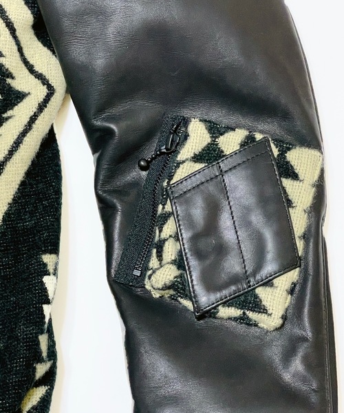 GARA（ガラ）の「GARAxBLACKMEANS:BLANKIE LEATHER JACKET（ライダース