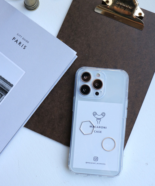 macaroni edge（マカロニエッジ）の「〈macaroni edge/マカロニエッジ〉TPUクリア iPhoneケース (iphone12/12pro/13/13pro/14/14pro/15/15pro)（スマホケース/カバー・レディース・ブラック/グリーン/ホワイト/ブラウン・iPhone 13/iPhone 12/iPhone 13 Pro/iPhone 12 Pro/iPhone 14/iPhone 14 Pro/iPhone 15 Pro/iPhone 15/iPhone 16/iPhone 16 Pro/iPhone 17/iPhone 17 Pro/iPhone 17 Pro Max/iPhone Air）」の14枚目の写真