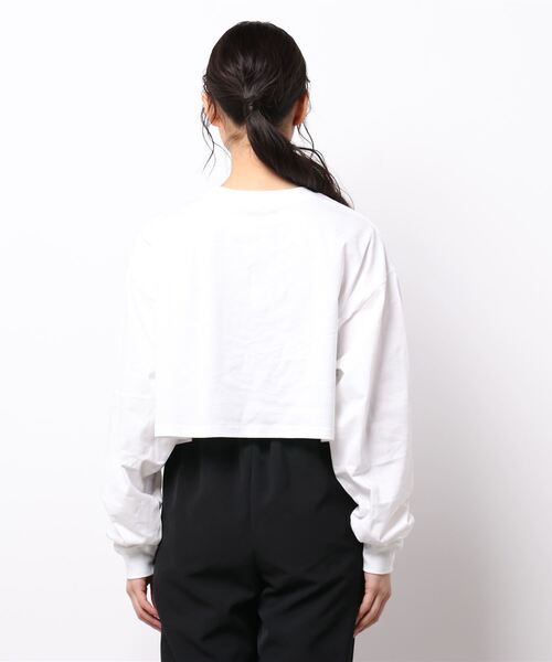 jumelle(ジュメロ)の「ロゴショートトップス(Tシャツ/カットソー・レディース・ホワイト・FREE)」の2枚目の写真