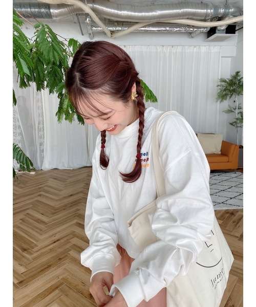 jumelle(ジュメロ)の「ロゴショートトップス(Tシャツ/カットソー・レディース・ホワイト・FREE)」の5枚目の写真