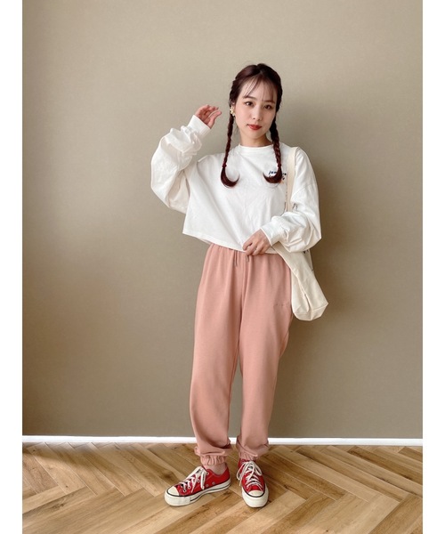 jumelle(ジュメロ)の「ロゴショートトップス(Tシャツ/カットソー・レディース・ホワイト・FREE)」の7枚目の写真