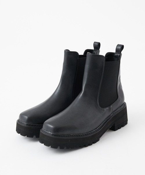 COLONY 2139（コロニートゥーワンスリーナイン）の「【マカロンFoot】チェルシーショートブーツ/サイドゴアブーツ（ブーツ・レディース・ブラック・23cm/24cm/25cm）」の2枚目の写真