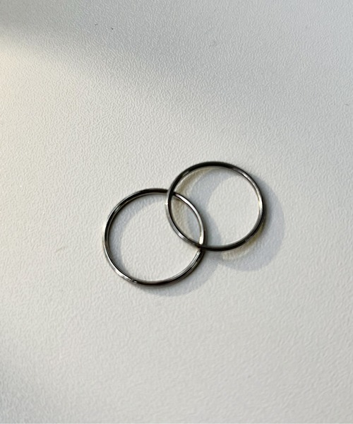 CEMONEMO(セモネモ)の「【金属アレルギー対応】 シンプル スキニーリング / サージカルステンレス 316L(リング・レディース・シルバー/ゴールド・11号/9号)」の3枚目の写真
