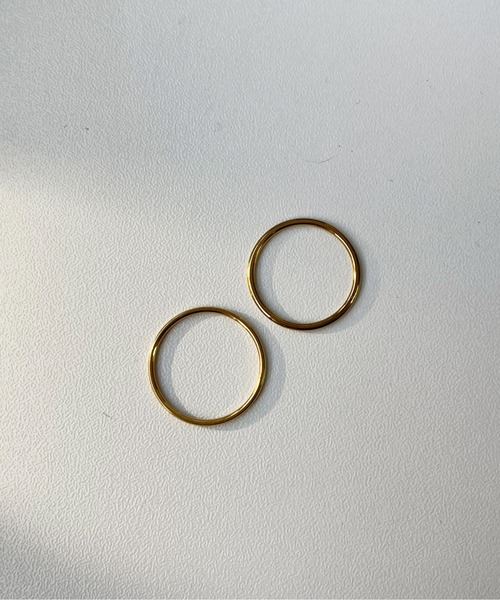 CEMONEMO(セモネモ)の「【金属アレルギー対応】 シンプル スキニーリング / サージカルステンレス 316L(リング・レディース・シルバー/ゴールド・11号/9号)」の7枚目の写真
