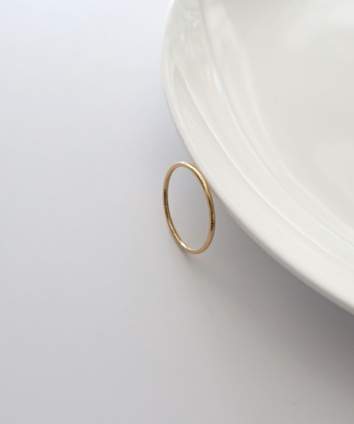 CEMONEMO(セモネモ)の「【金属アレルギー対応】 シンプル スキニーリング / サージカルステンレス 316L(リング・レディース・シルバー/ゴールド・11号/9号)」の11枚目の写真